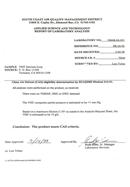 AQMD_clean air solvent(CAS)
